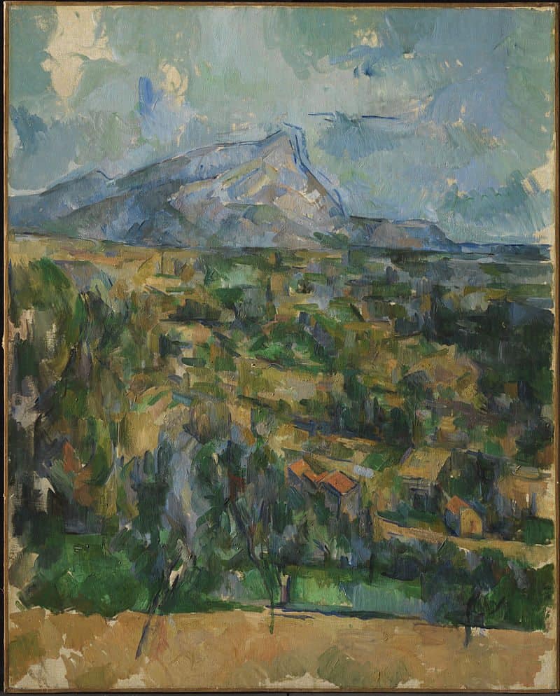 Paul Cézanne's Mont Sainte-Vicoire, Oil on canvas, 1904-1906
