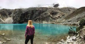 Lauguan 69's glacier lake, July, 2017.