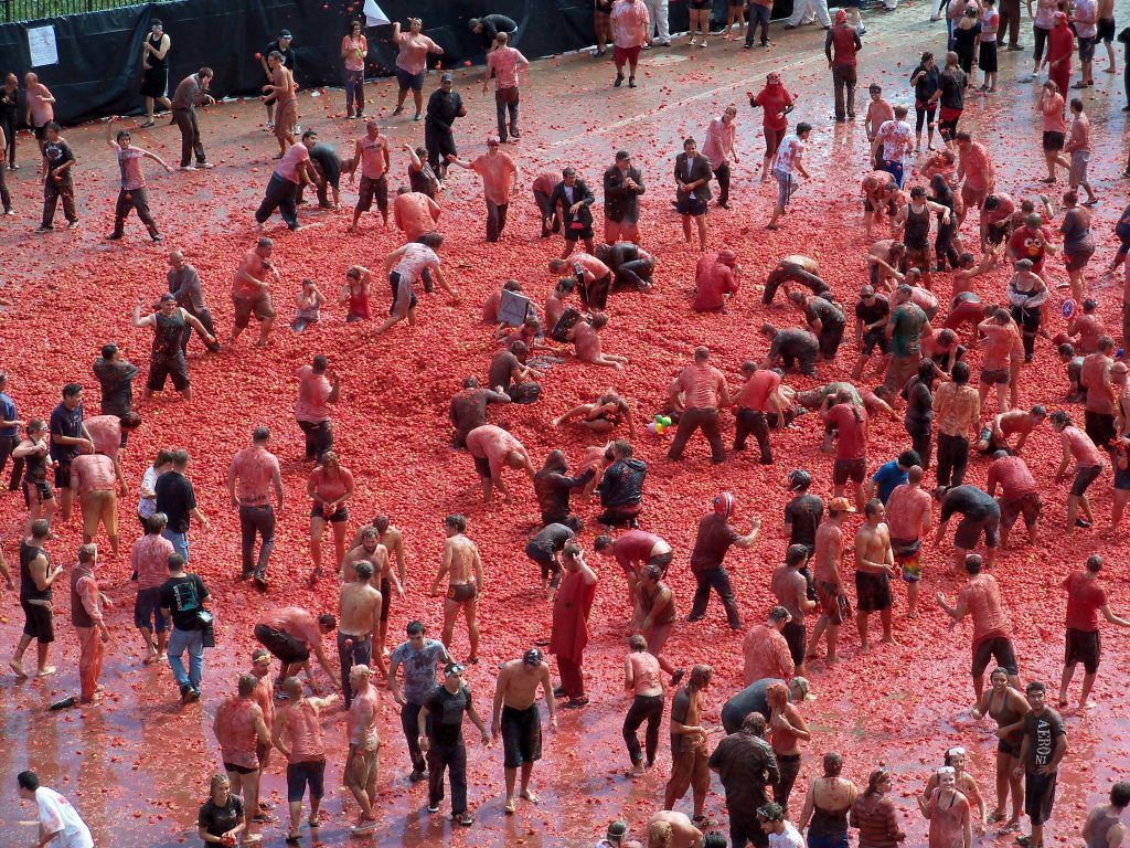 La Tomatina, Spain, July 20, 2010. Photo by MikeJamieson(1950).