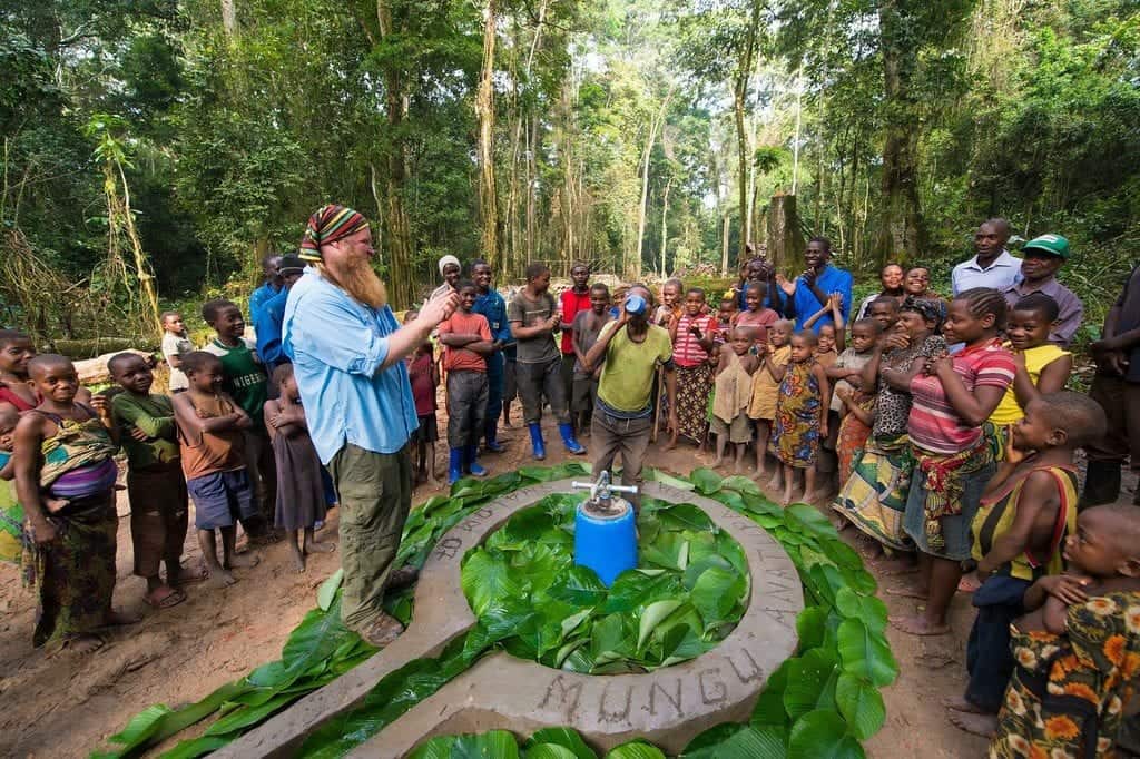 One of the 66 fresh water wells that Fight for the Forgotten has drilled. Photo courtesy of Justin Wren.