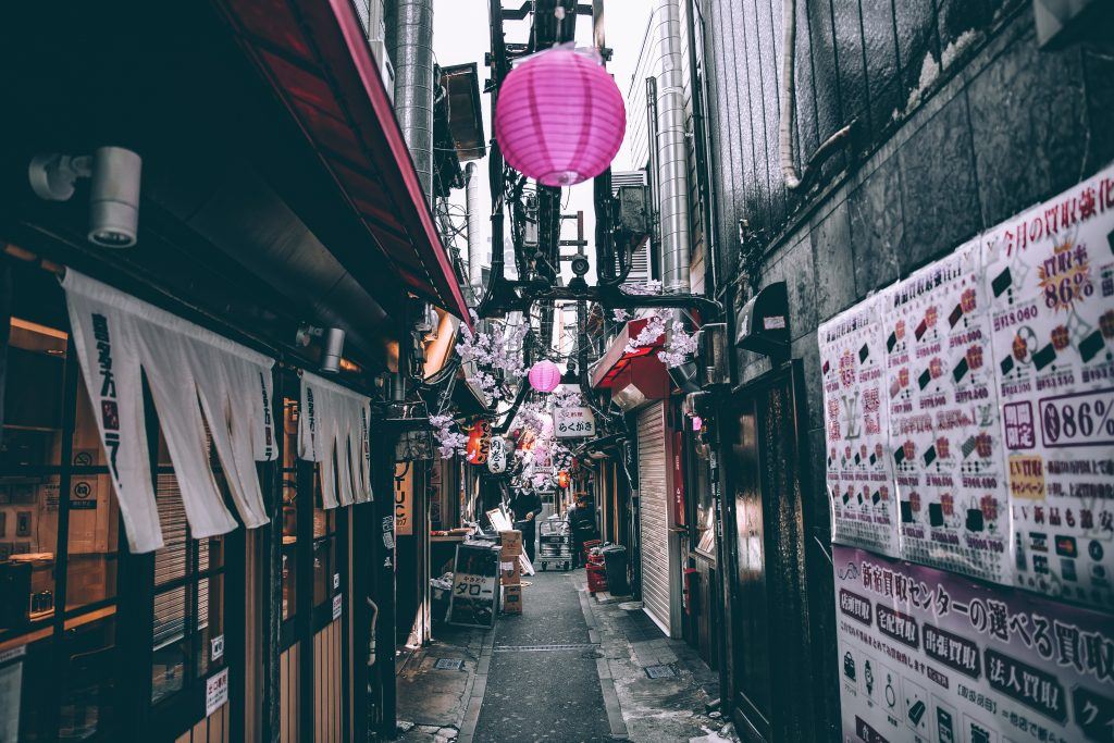 Photo by Andre Benz on Unsplash. Japan, alleyway, Asia, Tokyo