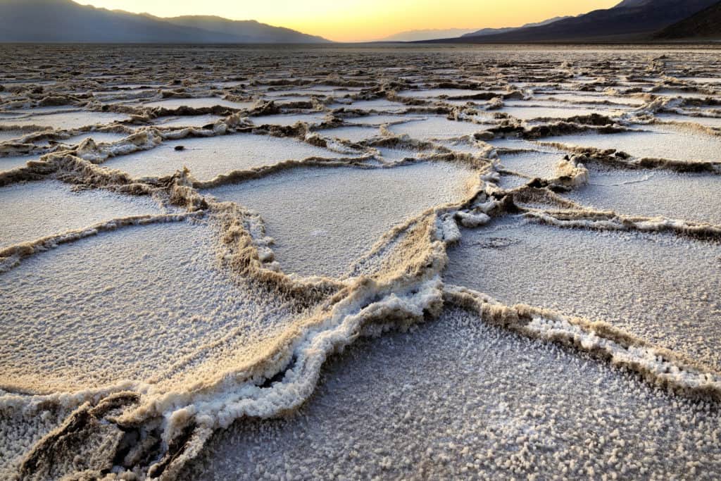 Badwater Sunset - Death Valley, California.