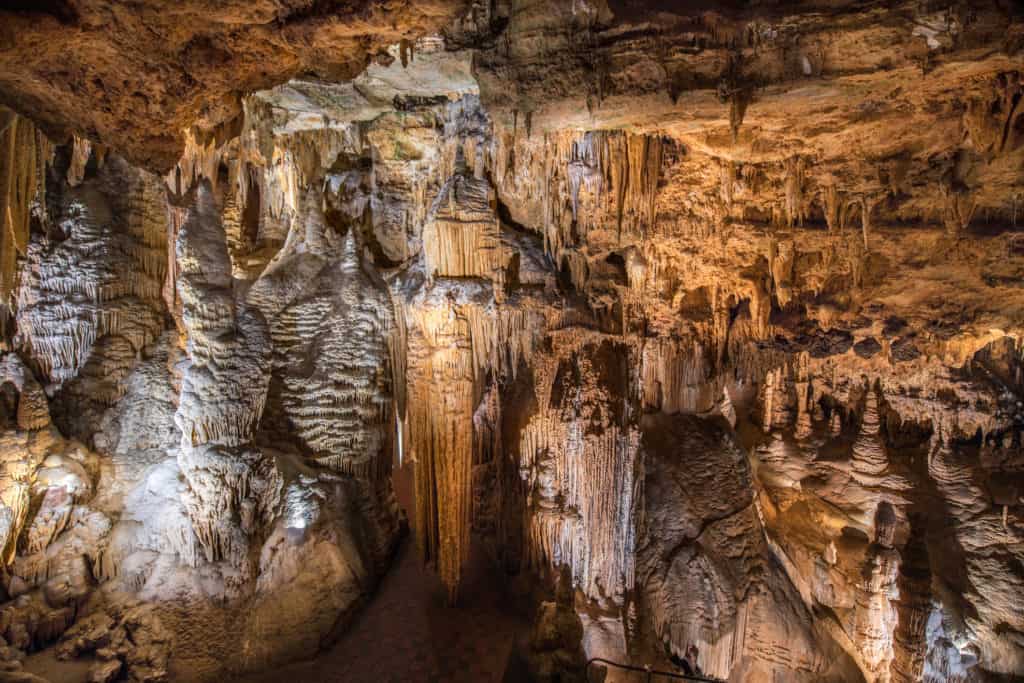 Rock Formation At Luray Caverns.