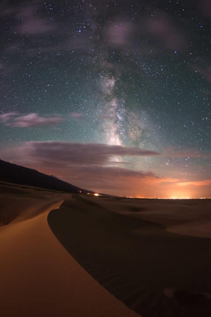 Milky Way night-scape from Great Sand Dunes National Park.