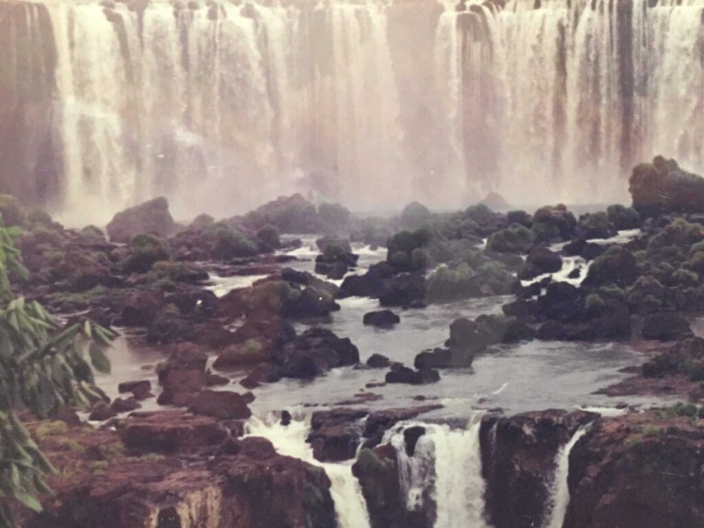 A waterfall in South America.
