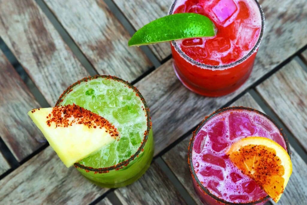 Margaritas at El Naranjo.