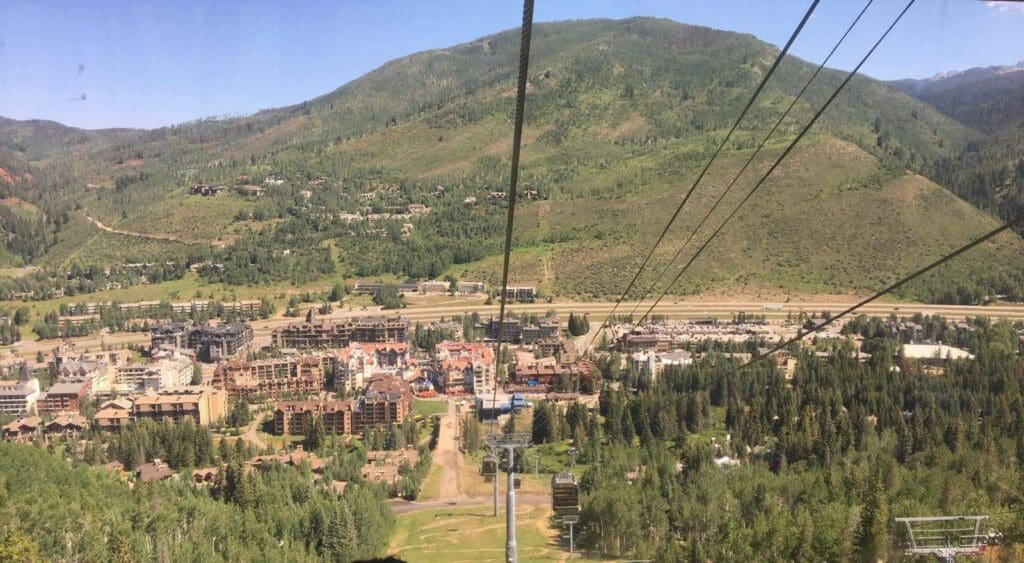Gondola ride in Vail
